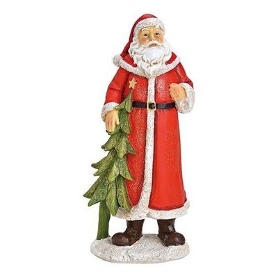 Weihnachtsmann aus Poly Rot (B/H/T) 11x25x8cm