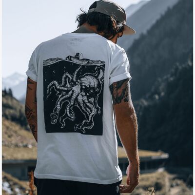Kraken - Alternatives, Skateboard und Tattoo inspiriertes T-Shirt