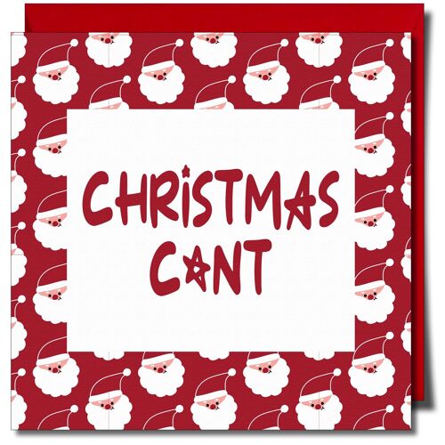 Christmas C*nt. Xmas card.