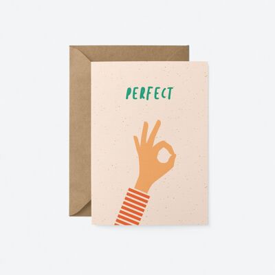 Perfecto - Tarjeta de felicitación diaria