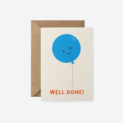 Well done! - Congratulations Greeting Card