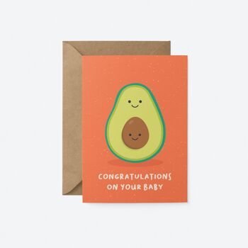 Félicitations pour votre bébé - Carte de voeux bébé 1
