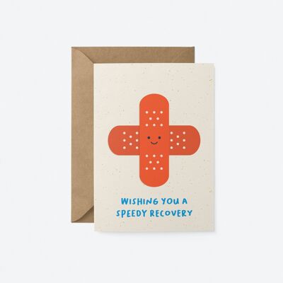 Wishing you a speedy recovery - Get well greeting card