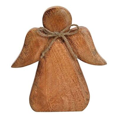Angel made of mango wood brown (W / H / D) 18x20x3cm