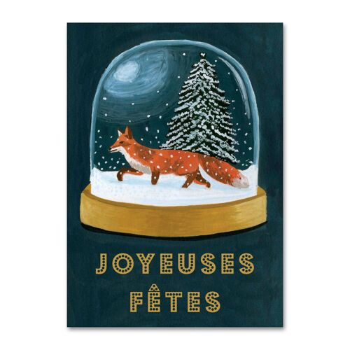 Carte Joyeuses Fêtes Renard