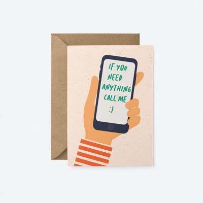 Call me! - Friendship Greeting card