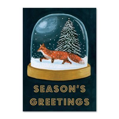 Tarjeta de felicitaciones de temporada Fox