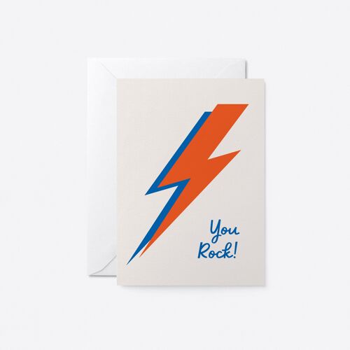 You rock! - Birthday Greeting card