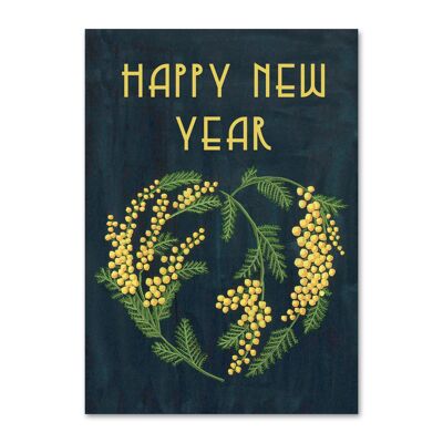 Happy new year Mimosa card