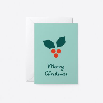 Merry Christmas - Seasonal Greeting Card - Holiday Card