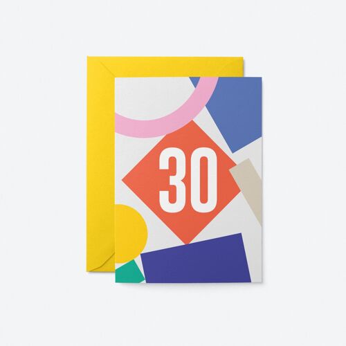30th Birthday - Greeting card