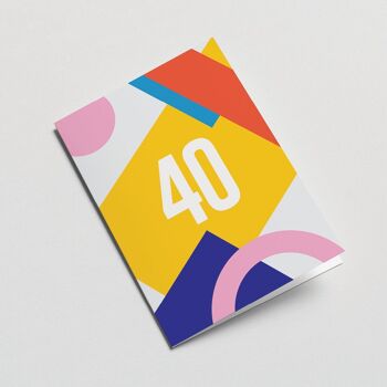 40e anniversaire - Carte de voeux 2