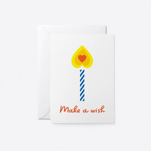 Make a wish - Birthday greeting card