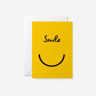 Lächeln! - Grußkarte für jeden Tag