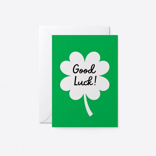 Good luck! - Greeting card