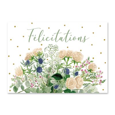 Glückwunsch-Blumenstrauß-Karte