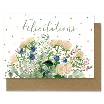 Carte Bouquet de félicitations 2