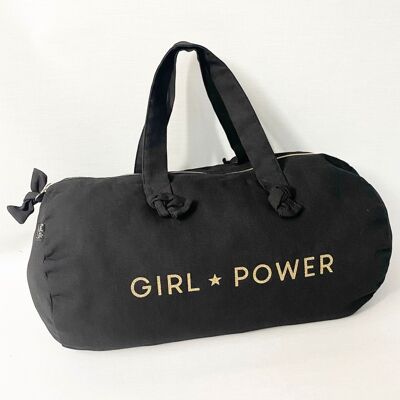 Black Duffel Bag - Girl Power