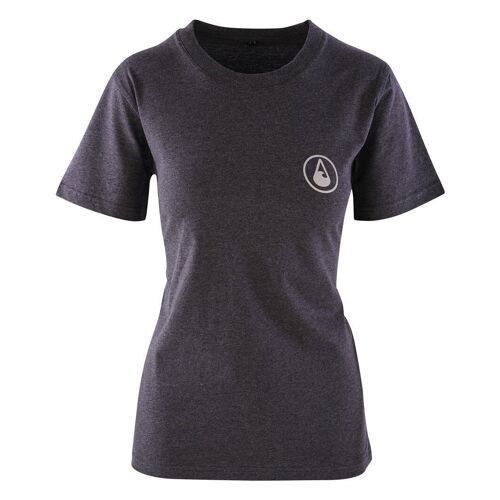 WAVE HAWAII T-Shirt Kalaoa Women, Heather Black Denim, Bio Baumwolle