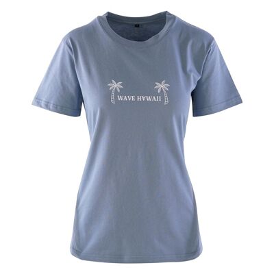 WAVE HAWAII T-Shirt Waimea Women, Citadel Blue, Bio Bau
