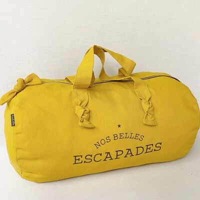 Mustard Duffel Bag - Nos Belles Escapades