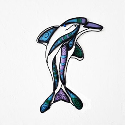 Delfino in ferro battuto 40 cm