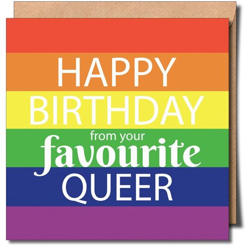 Happy Birthday from your Favourite Queer Greeting Card.