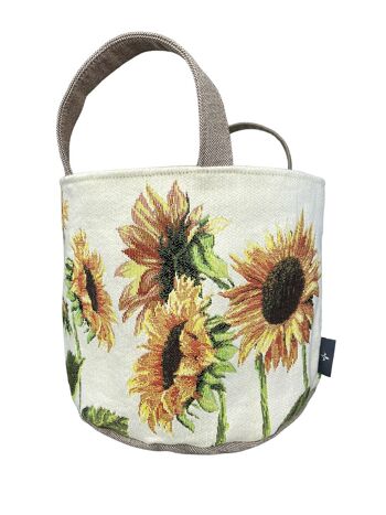 Panier tissé Jacquard Tournesol 2