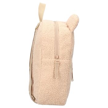 Sac à dos enfant - ourson bouclette beige 2