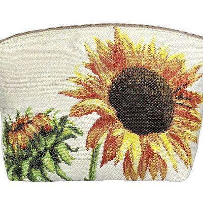 Sunflower Jacquard woven pencil case