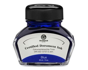 Encre pour documents bleue, certifiée DIN ISO 12757-2 1