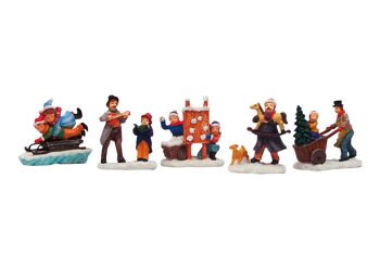 Figurines de Noël miniatures en poly