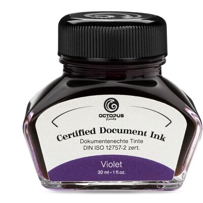 Encre pour documents violette, certifiée DIN ISO 12757-2