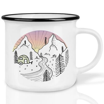 Ceramic Mug – Camping Day and Night