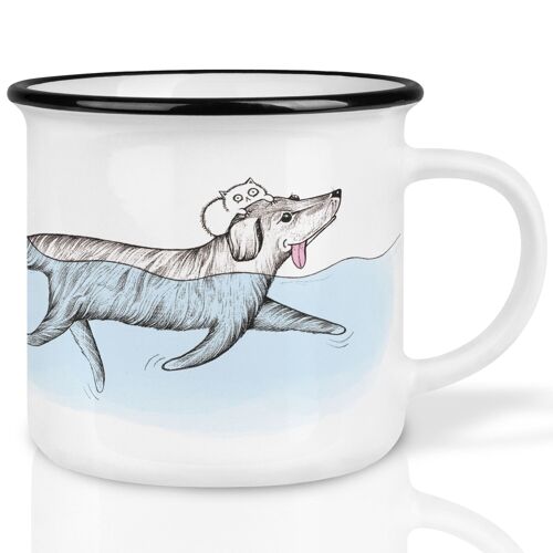 A hunting dog with its game between its teeth Travel Coffee Mug Thermos Mug  Thermal Coffee Bottle Teaware Cafes Luxury Cup - AliExpress