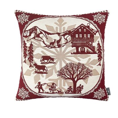 Chalet Hiver woven cushion cover