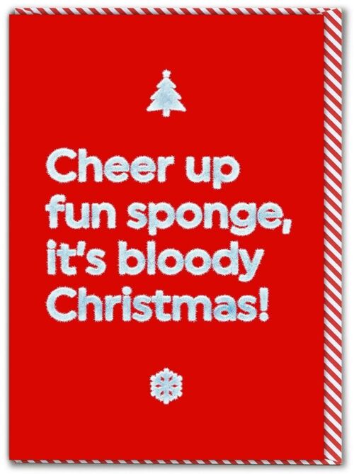 Rude Christmas Card - Fun Sponge