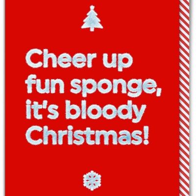 Rude Christmas Card - Fun Sponge