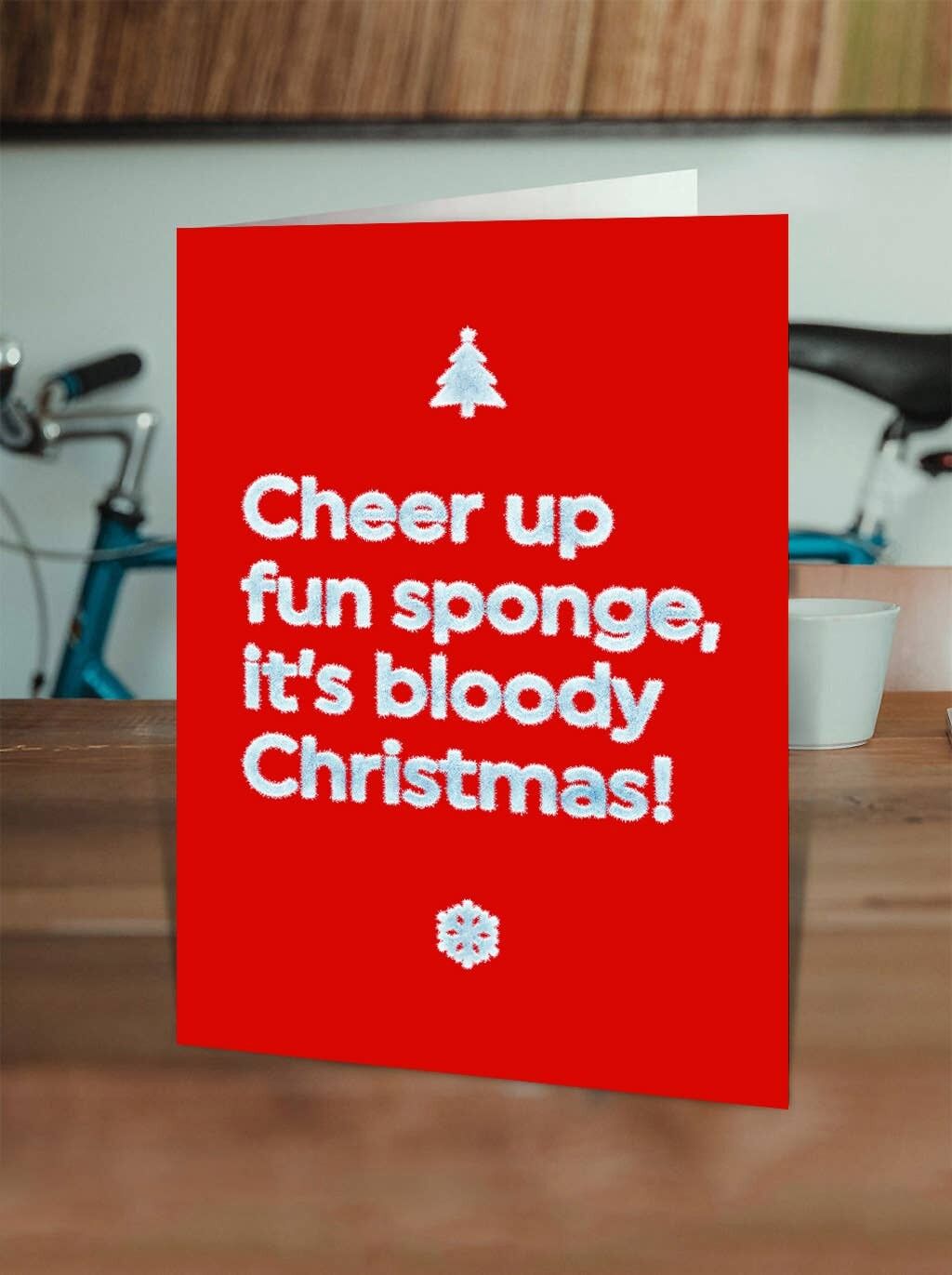 Cartolina di Natale Rude - Divertente spugna