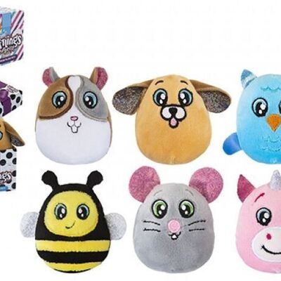 6cm Giftling plush surprise in printed box, 6 assorted models
