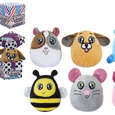 8cm Giftling plush surprise in printed box 6 assorted models