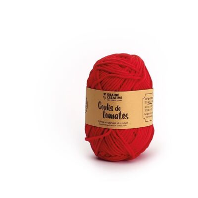 SPECIAL RED COTTON THREADS AMIGURUMI TOMATO COULIS
