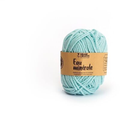 FILS DE COTON BLEU CLAIR SPECIAL AMIGURUMI EAU MINERALE