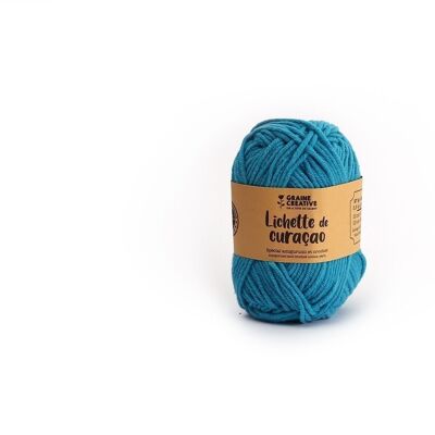FILS DE COTON TURQUOISE SPECIAL AMIGURUMI LICHETTE DE CURACAO