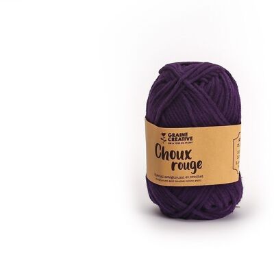 FILS DE COTON VIOLET SPECIAL AMIGURUMI CHOUX ROUGE