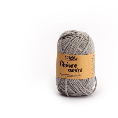 FILS DE COTON GRIS CLAIR SPECIAL AMIGURUMI CHEVRE CENDRE