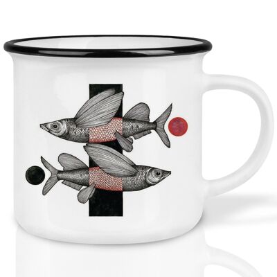 Tazza in Ceramica – Pesce Volante