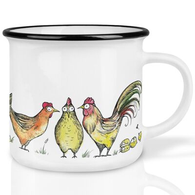 Tazza in ceramica – volpe in pelliccia di gallina