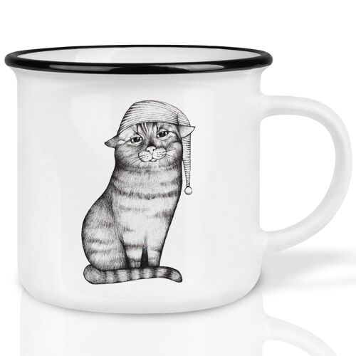 Keramiktasse – Gute Nacht Katze