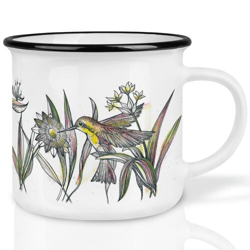 Keramiktasse – Kolibris Dschungel